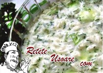 Salata de castraveti cu lapte batut