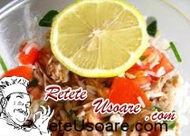 Salata de ton cu orez si morcov